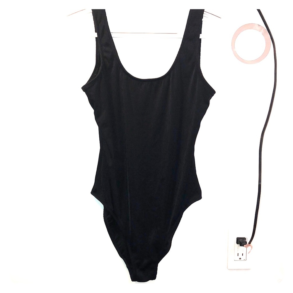 Black one piece swimsuit